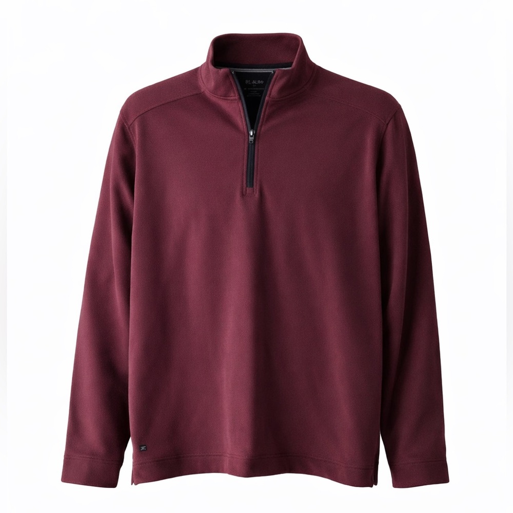 01.ALGO Performance Quarter Zip Pullover | XXL | Burgundy Wine Athleisure